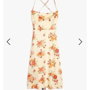 NWT TIE BACK GOLDEN HOUR MIDI DRESS WeWoreWhat